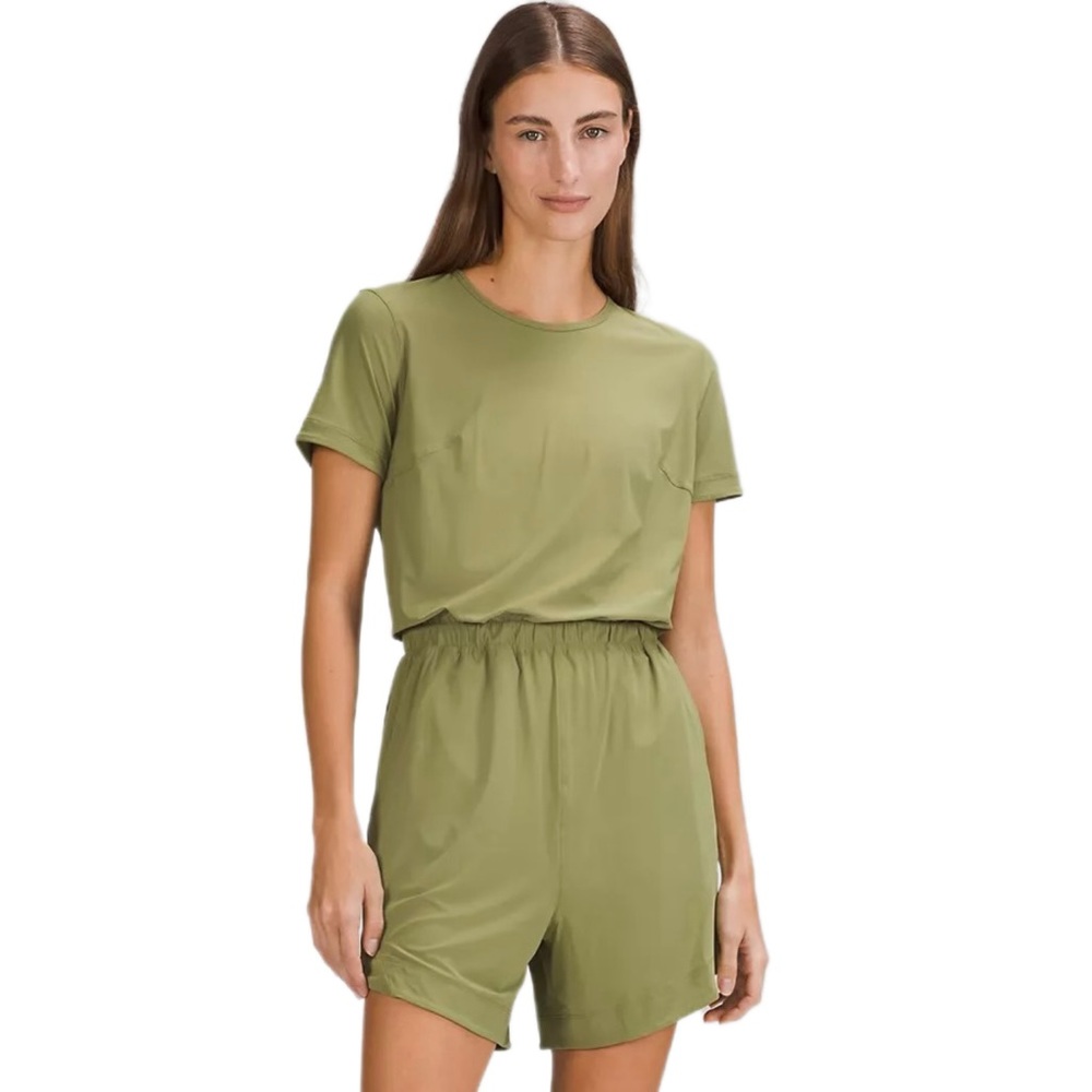 Lululemon Lightweight High-Neck Romper Bronze Green Size 12